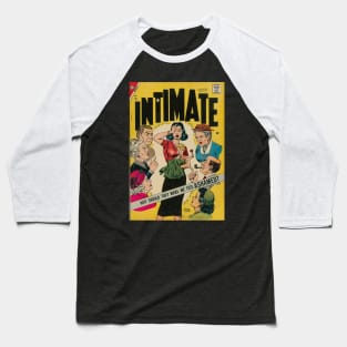 Vintage Romance Comic Book Cover - Intimate Baseball T-Shirt